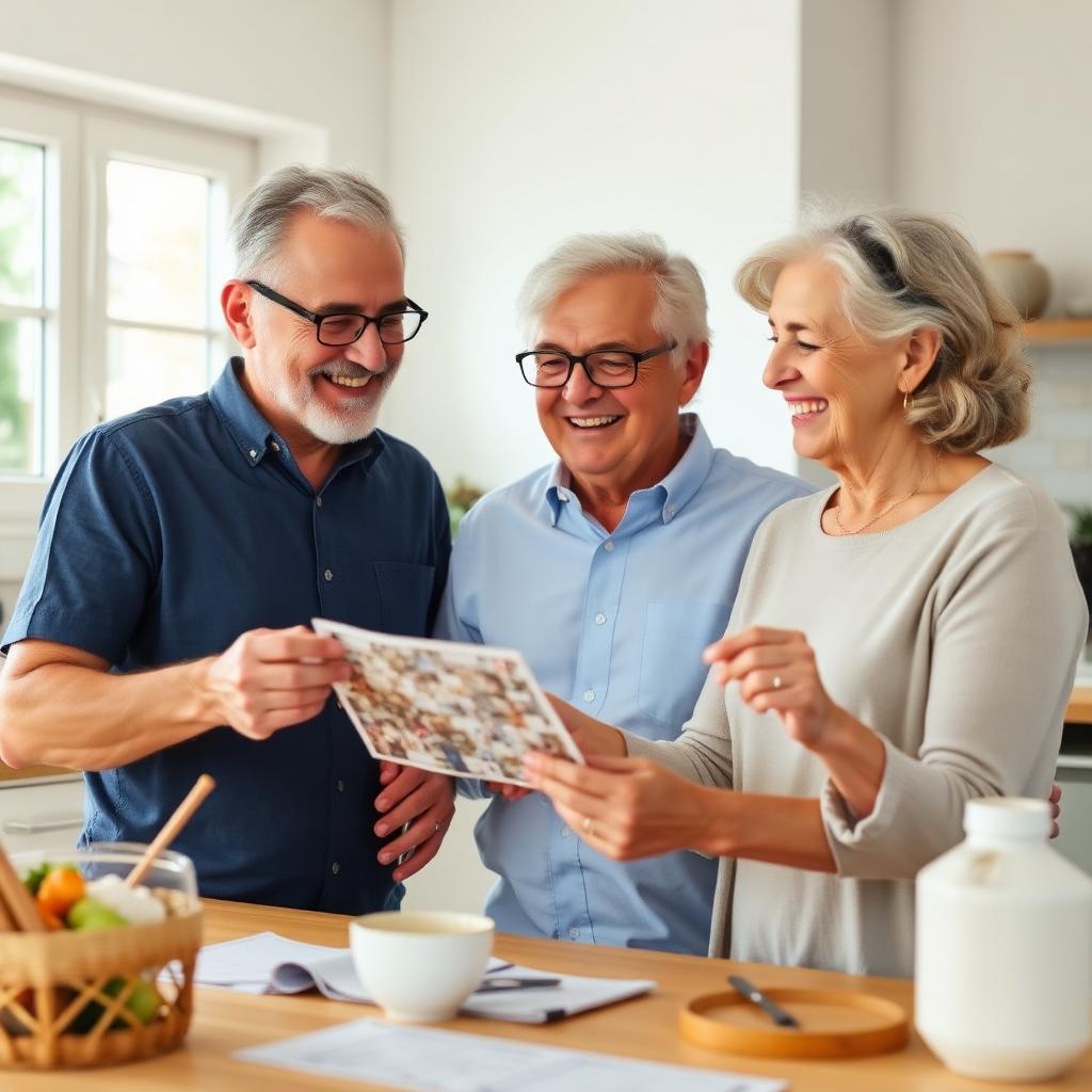 Sharp, joyful family enjoying mental clarity